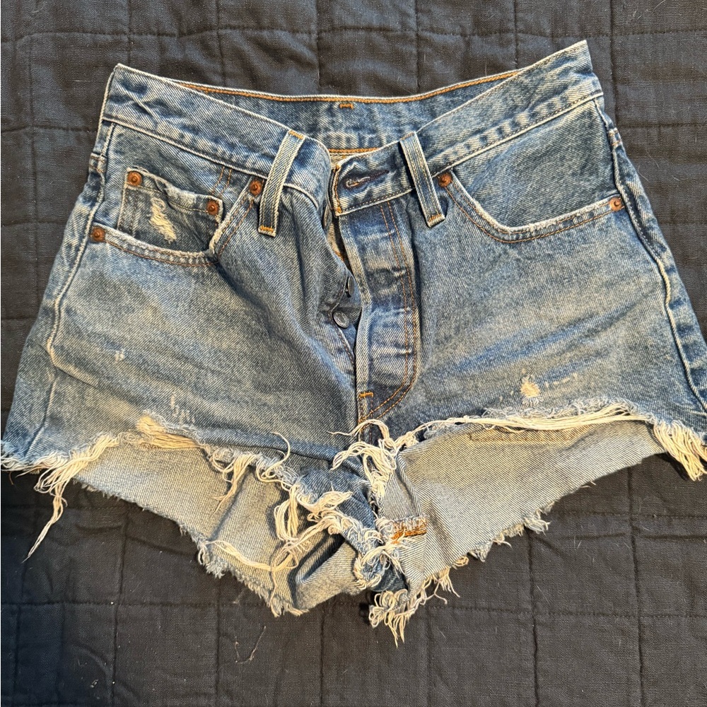 Levi’s 501 High Rise Denim Shorts